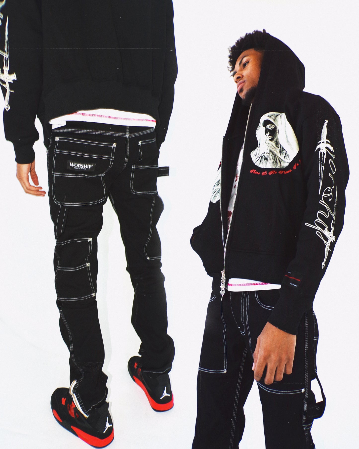 Mother Mary Zip Hoodie