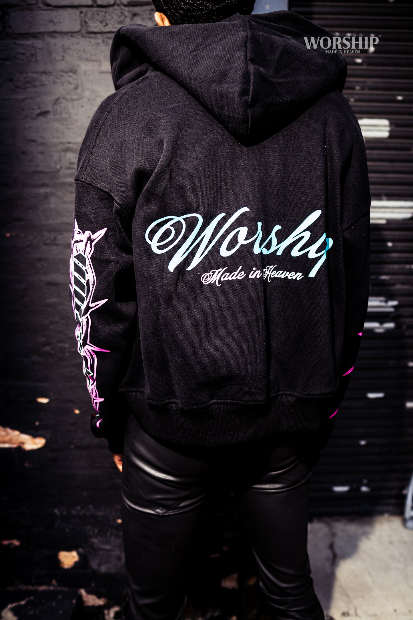 Stained Glass Lamb Zip Hoodie