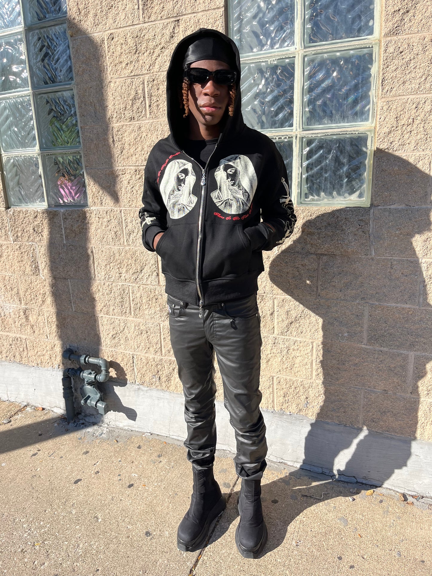 Mother Mary Zip Hoodie