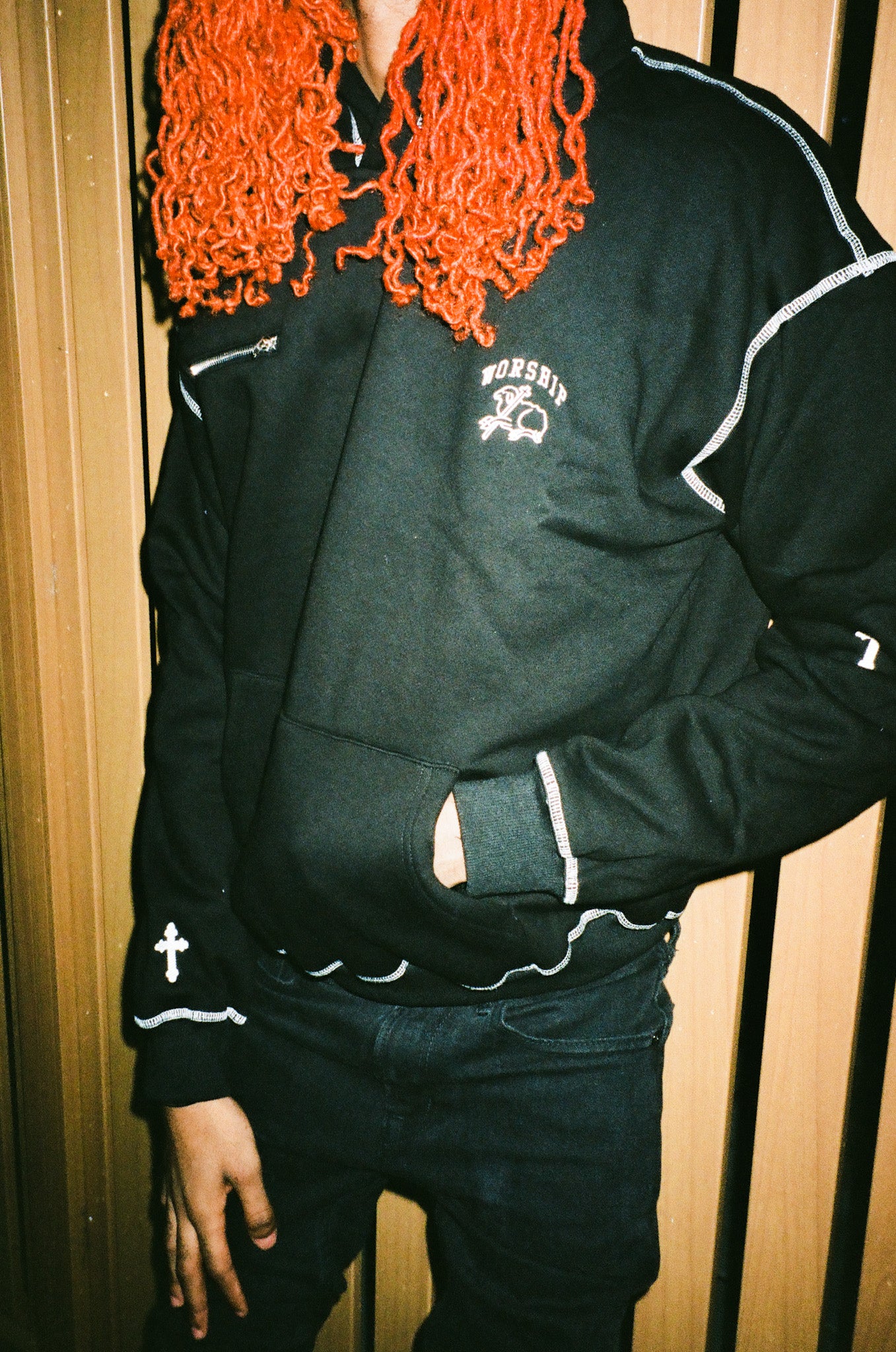 Zipper Hooded Sweatshirt