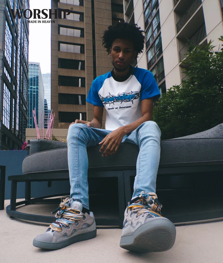 Thorn Raglan T-Shirt (Blue)