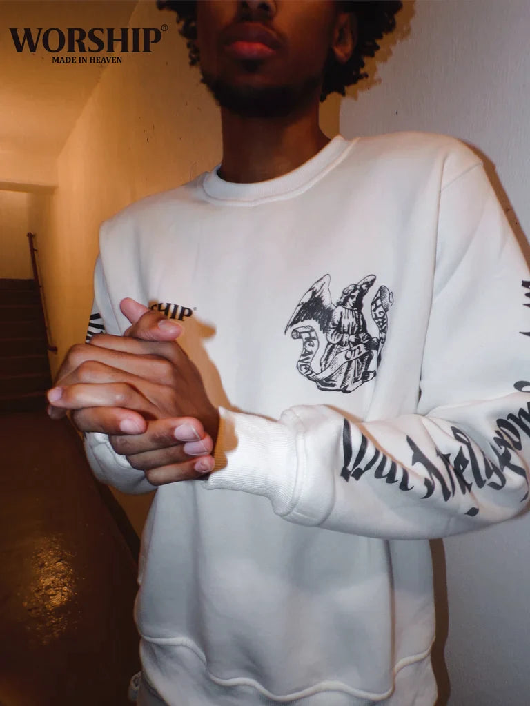 Heaven On Earth Crewneck (Bone White)