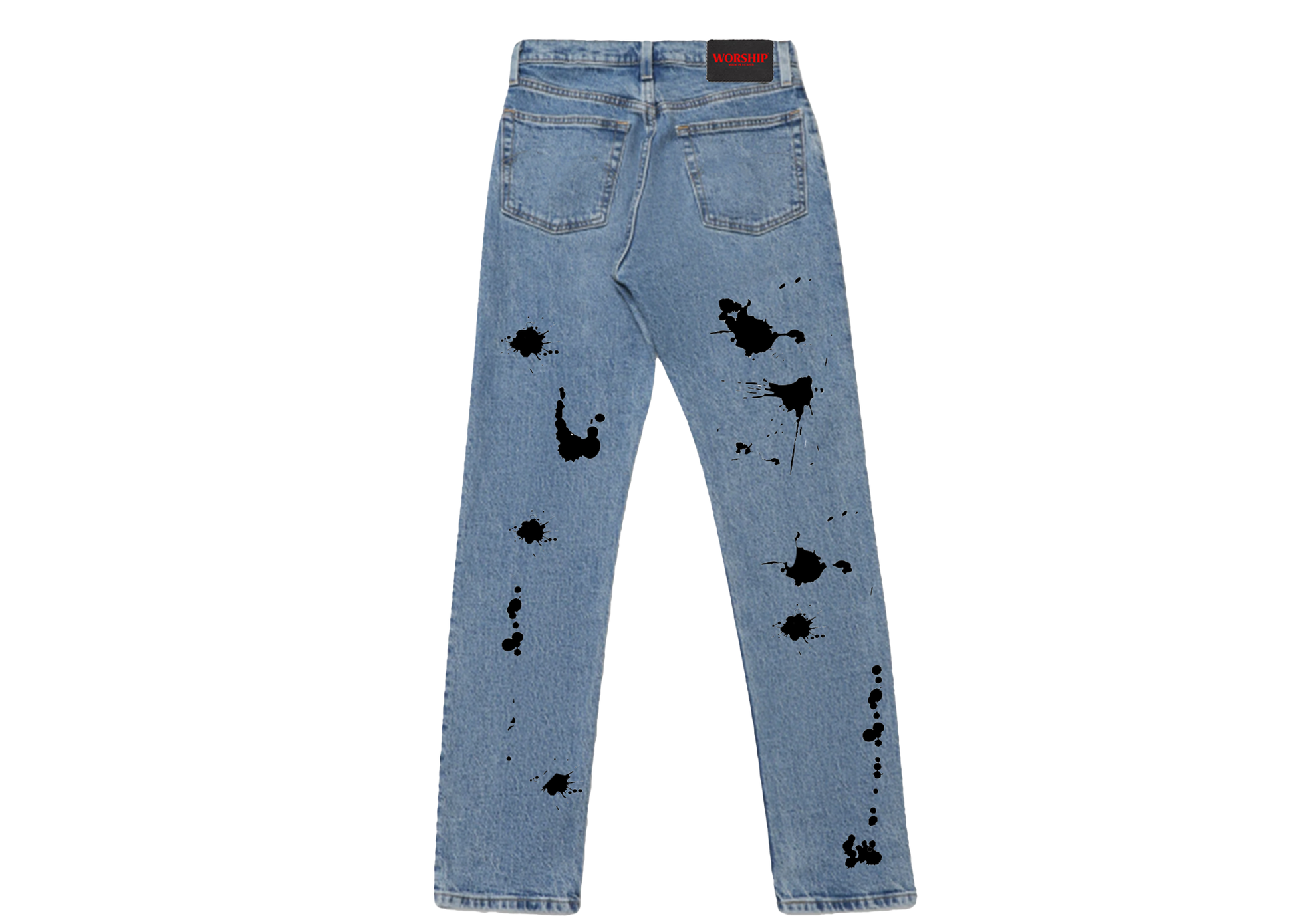 Ink Splatter Denim (Blue) – WORSHIP