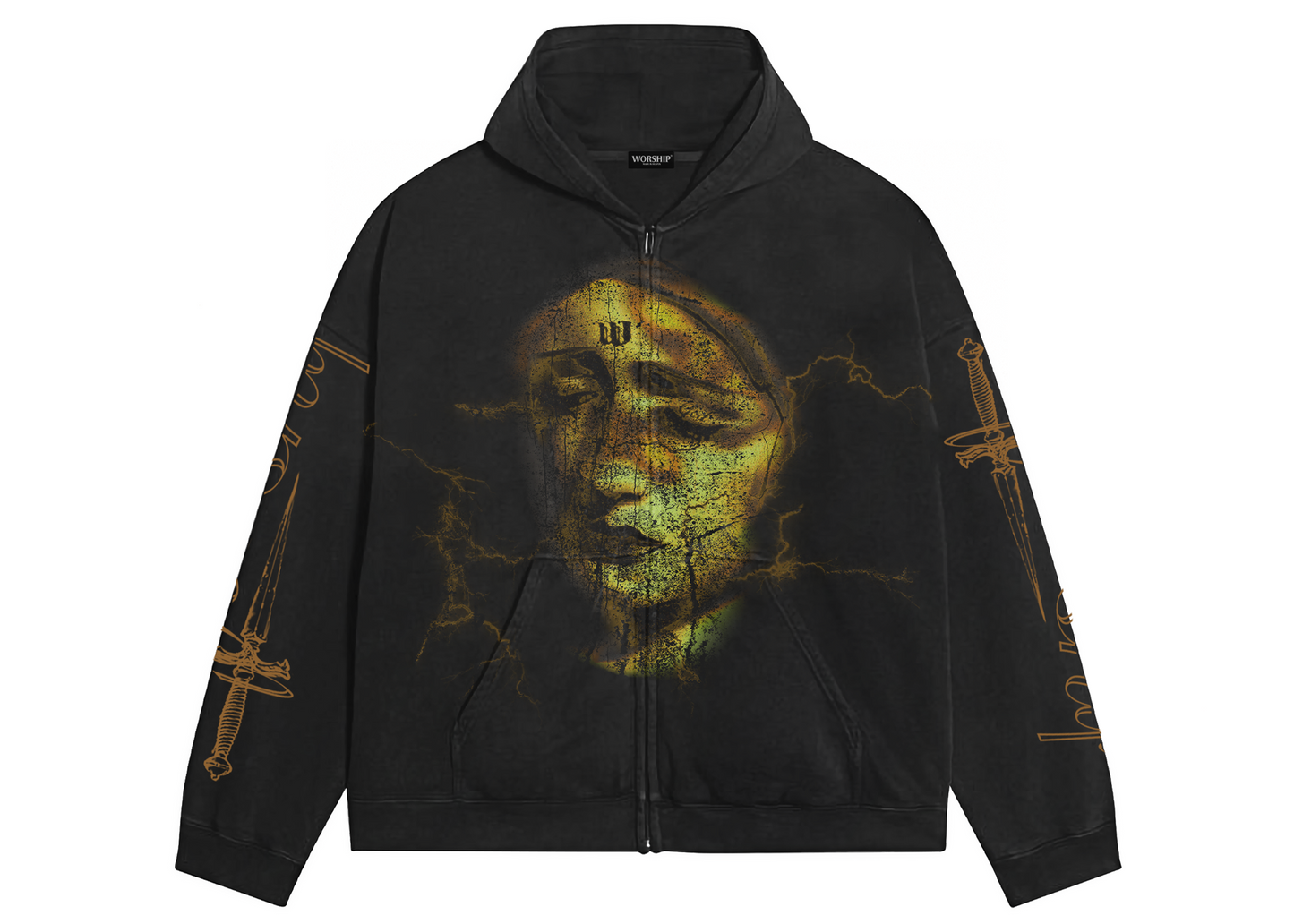 Mother Mary Zip Hoodie