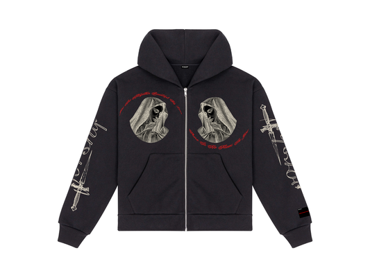 Mother Mary Zip Hoodie
