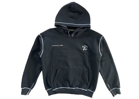 Zipper Hooded Sweatshirt